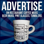 restaurant mug advertising